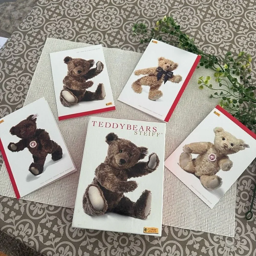 Steiff Teddy Bears‎ Graphique de France 2004 Vintage 20pc Notecards in Box NEW